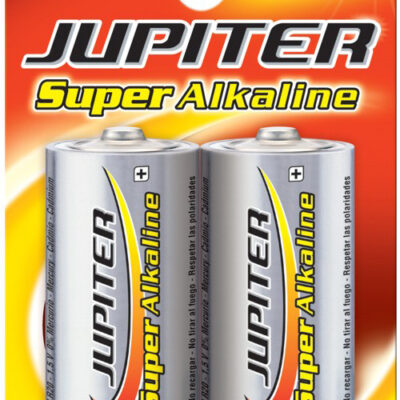 JUPITER PILHA SUPER ALKALINA D LR20 1.5V BL2