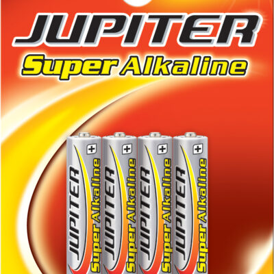 JUPITER PILHA SUPER ALKALINA AAA LR03 1.5V BL4