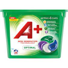 A+ CAPSULAS DETERGENTE ROUPA  OPTIMAL 38D 836GR.