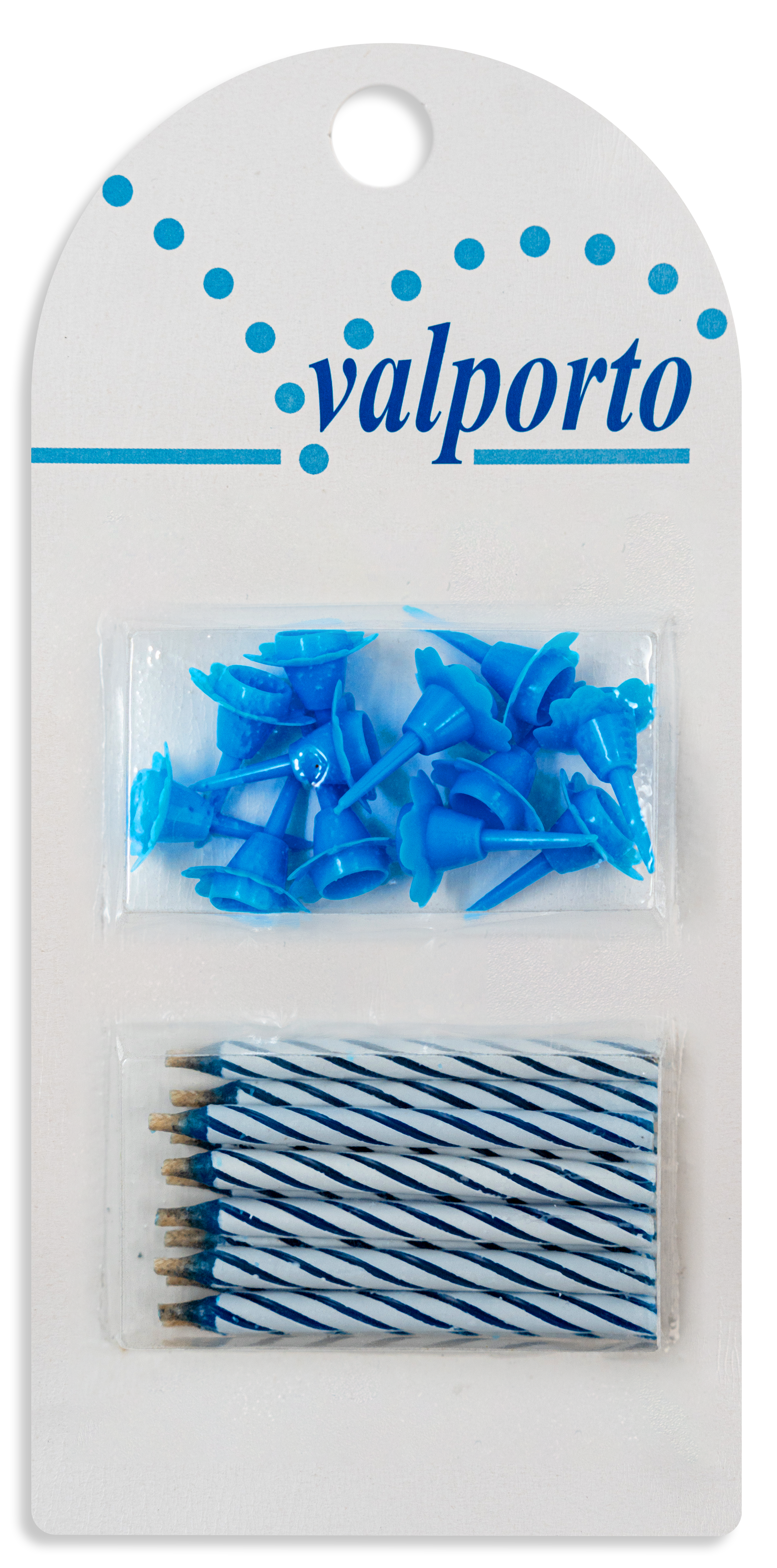 VALPORTO VELAS C/CASTIÇAIS AZUL/ROSA (REF. 750)