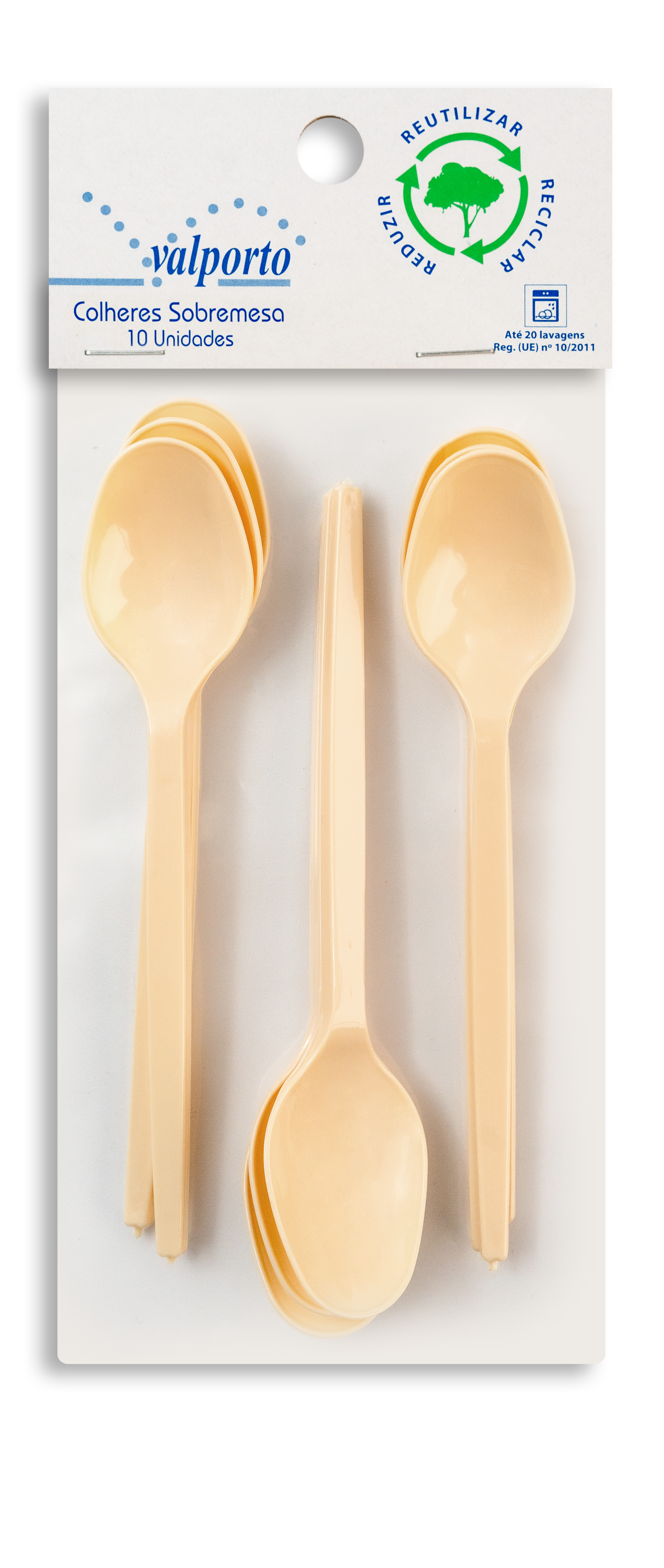 VALPORTO COLHERES SOBREMESA REUTILIZÁVEIS 10UNI.