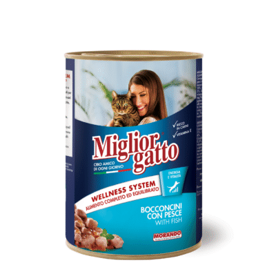 MIGLIOR GATTO PEDAÇOS COM PEIXE 405GR.