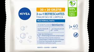NIVEA TOALHITAS DE LIMPEZA REFRESCANTES 3 EM 1 40UNI.