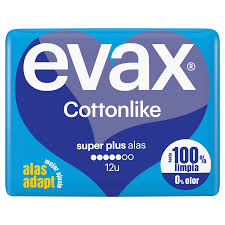 EVAX PENSO COTTONLIKE SUPER PLUS C/ALAS 12UNI.