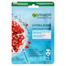 GARNIER MÁSCARA TISSU HYDRA BOMB DESIDRAT AZUL 28GR.