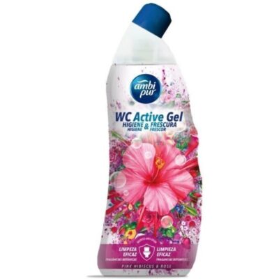 AMBIPUR WC ACTIVE GEL PINK HIBISCUS & ROSE 750ML