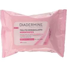 DIADERMINE TOALHITAS DESMAQUILHANTES HIDRATANTES 3EM1 25UNI.