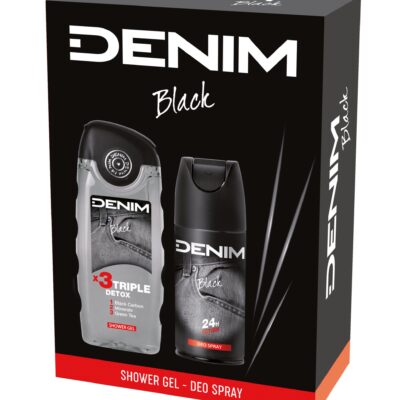 DENIM PACK BLACK GEL BANHO 250ML + DEO SPRAY 150ML