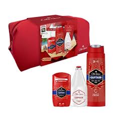 OLD SPICE PACK CAPTAIN STICK + DEO SPRAY + GEL BANHO + BOLSA
