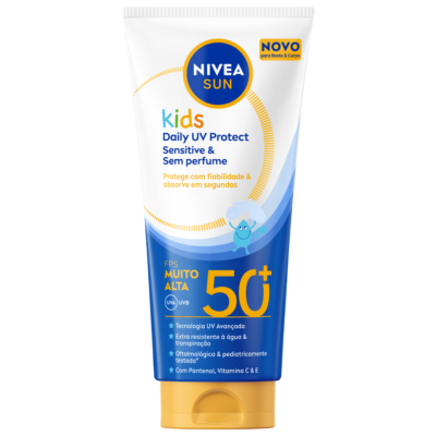 NIVEA SUN LOÇÃO KIDS DAILY UV PROTECT FPS 50+ 100ML